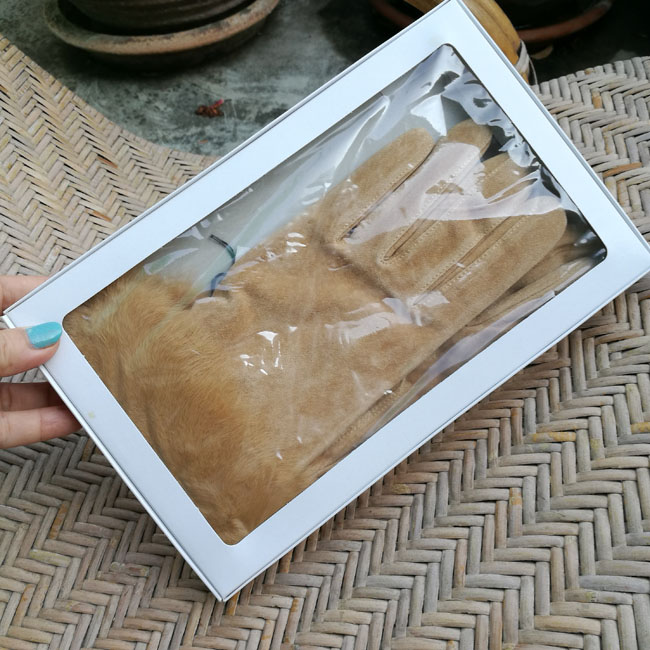 ถุงมือหนังกลับเฟอร์กระต่าย Premiere GANTS อุ่นถึงติดลบ /ของใหม่/