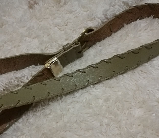 เข็มขัดหนังแท้ หนังนิ่มมาก สวยค่ะ