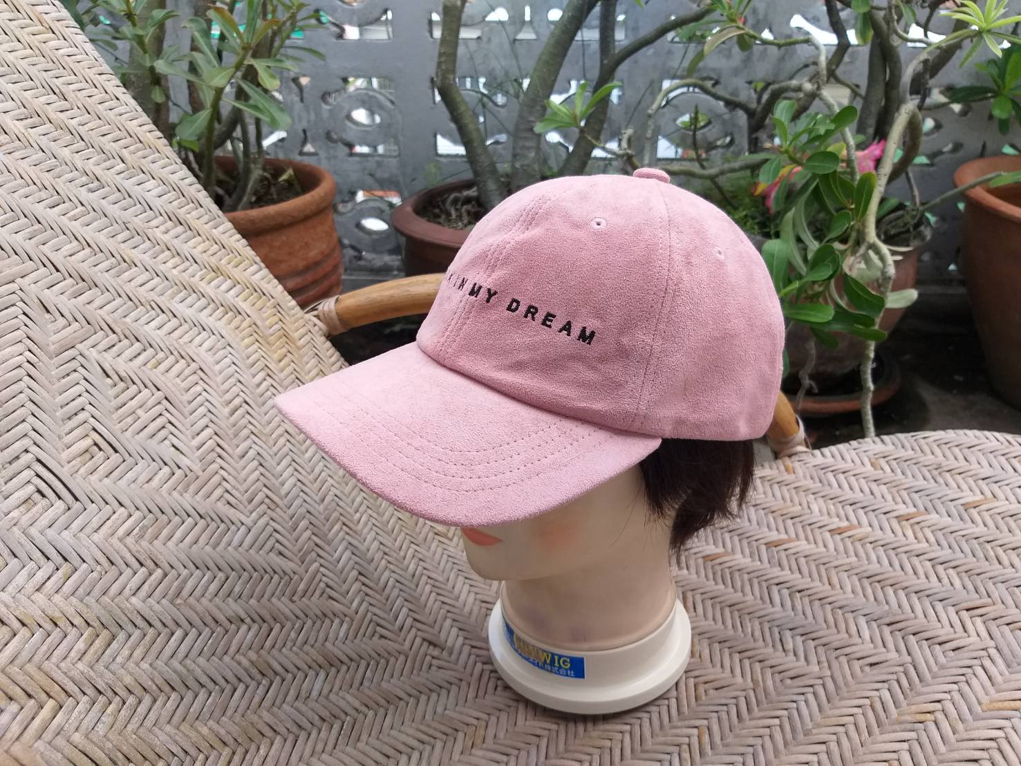 หมวกแก๊ปผ้าชามัวร์ สีนู้ด สวยมากกกก