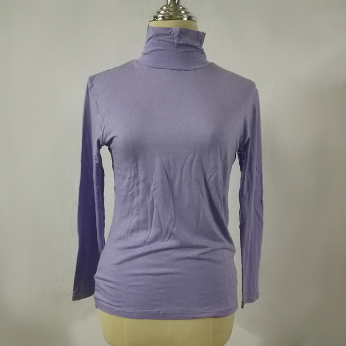 เสื้อฮีทเทคหญิง สีม่วงอ่อน FIBER HEAT Sz M-L