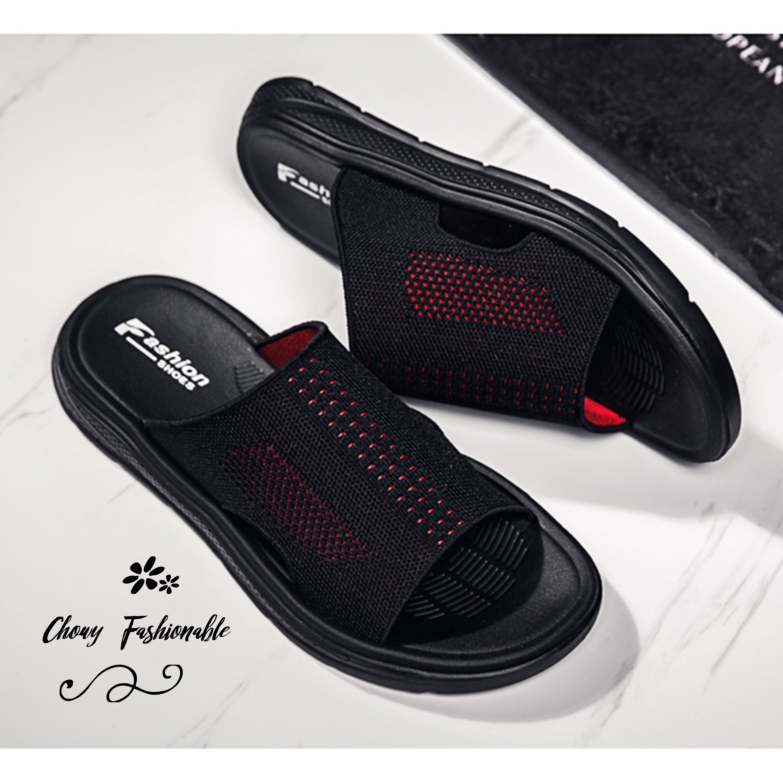 รองเท้าแตะผู้ชาย ไซส์ 42-45 Ventilate Sandal Shoes แตะสวมผู้ชาย Chowy KR1057RD