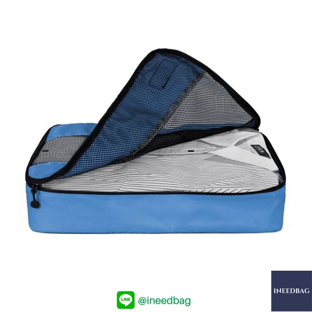 Bagsmart กระเป๋าจัดระเบียบเดินทาง 4 ใบต่อชุด ใส่เสื้อผ้า ชั้นใน ถุงเท้า เข็มขัด (ฺBlue) (Bagsmart Packing Cubes 4-Pcs Travel Organizer)