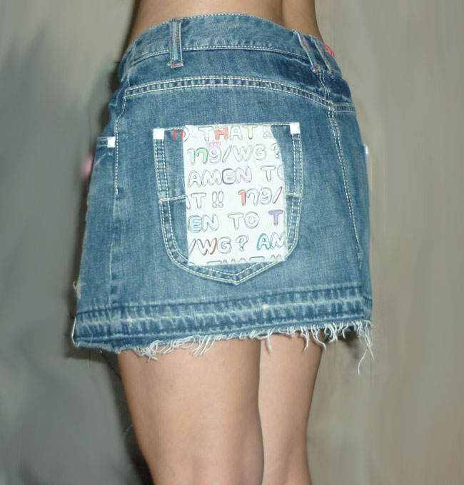 กระโปรงยีนส์แบรนด์ดัง 179/WG แนวเซอร์เก๋มาก 33-38-12