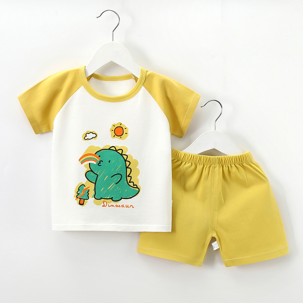 ชุดเด็กแขนสั้น เสื้อผ้าเด็กเล็ก 0-5 ขวบ แขนสั้นขาสั้น Cotton100% เสื้อผ้าเด็ก ชุดเด็กผู้ชาย /หญิง