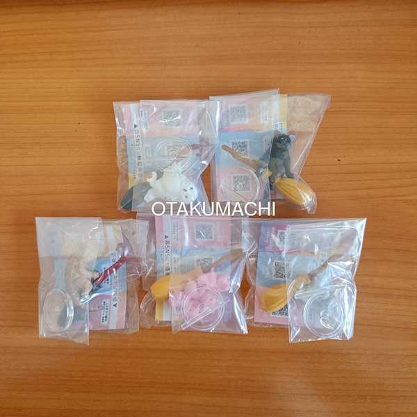 กาชาปองฟิกเกอร์สัตว์ขี่ไม้กวาด