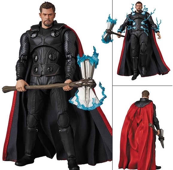 พร้อมส่ง MAFEX No.104 MAFEX THOR "AVENGERS INFINTY WAR ส่งฟรีems กล่องมีรอยมุมๆครับ