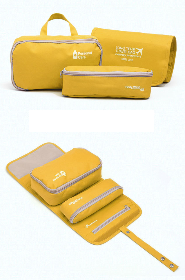 กระเป๋าใส่อุปกรณ์อาบน้ำ คุณภาพดี แขวนได้ ดึงกระเป๋าอีกสองใบแยกใช้ได้