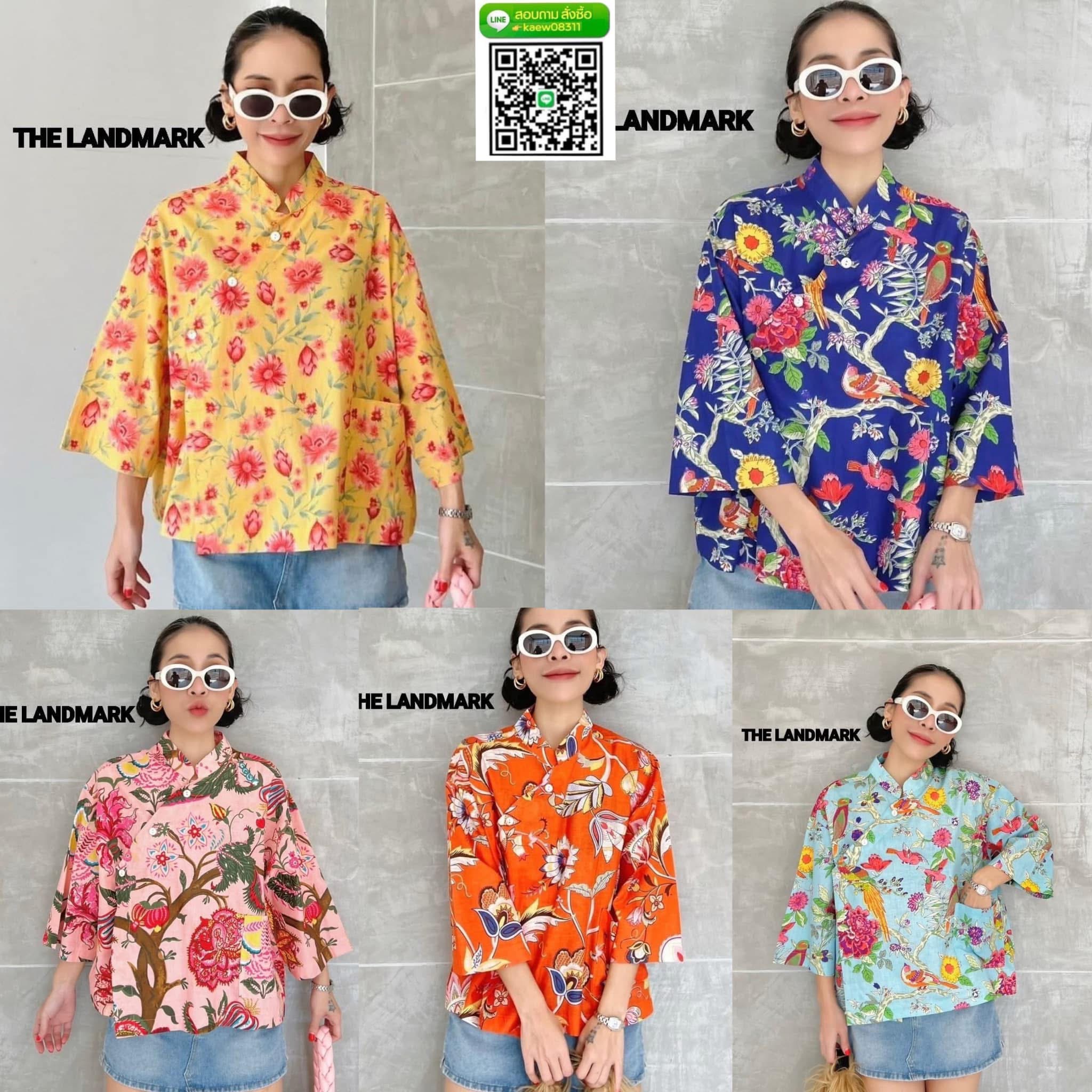 เสื้อคอจีน เสื้อผ้าบล็อคคอทตอลอินเดีย ดีไซน์คอจีนดระดุมป้ายข้าง กระเป๋าหน้า1ข้าง แขนยาวกำลังดี ใส่สบาย : สินค้าคุณภาพ (พร้อมส่ง)