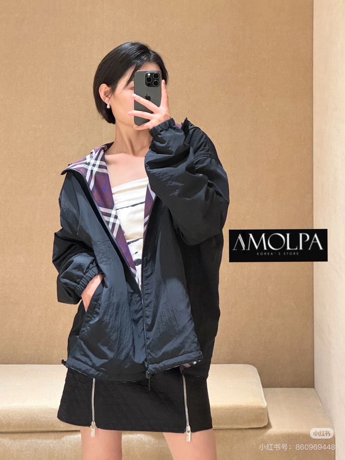 JACKET BB 📍ใส่ได้2 ด้าน งานHIEND สุดๆ ห้ามพลาด งานดีสุดๆ ค่ะ ใส่แล้วสวย หรู ไฮโซ มาก ใส่สบาย : สินค้าคุณภาพ (พร้อมส่ง)