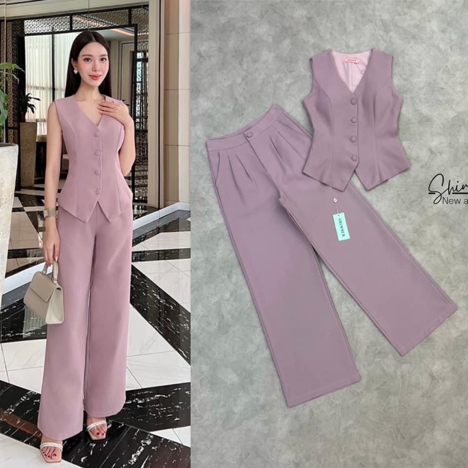 เซตกางเกงเนื้อผ้าชาร์ลอตต์ผิวละเอียด แพทเทิร์นสวยเข้ารูป : สินค้าคุณภาพ (พร้อมส่ง)