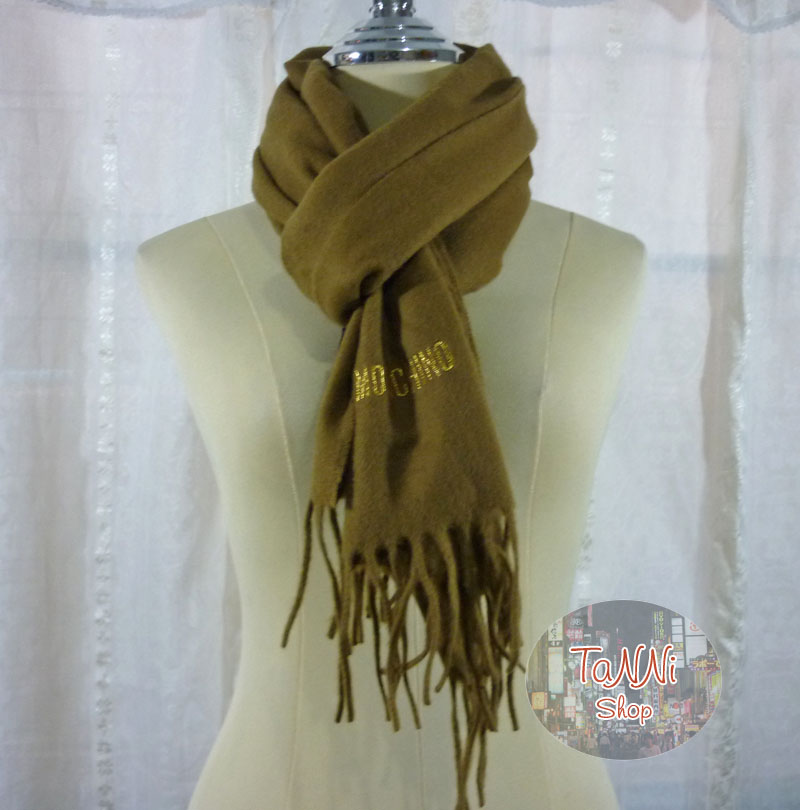 ผ้าพันคอ MOSCHINO 100% LAMBSWOOL