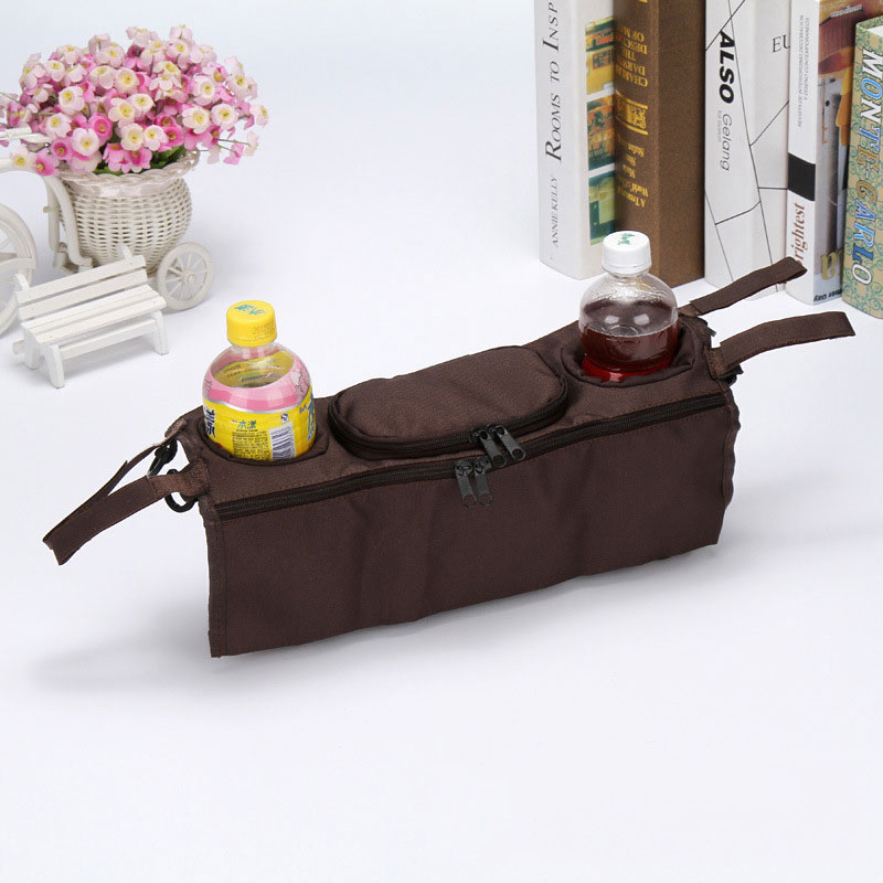กระเป๋าวางแก้วน้ำ ที่วางขวดนมรถเข็นเด็ก กระเป๋ารถเข็นเด็ก กระเป๋าติดรถเข็นเด็ก Baby Stroller Organizer