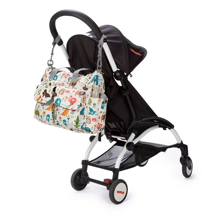 Ecosusi กระเป๋าคุณแม่ กระเป๋าสัมภาระคุณแม่ กระเป๋าแม่ลูกอ่อน แขวนรถเข็นเด็กได้ หิ้ว หรือสะพายไหล่ได้ (ลายสัตว์ต่างๆ)