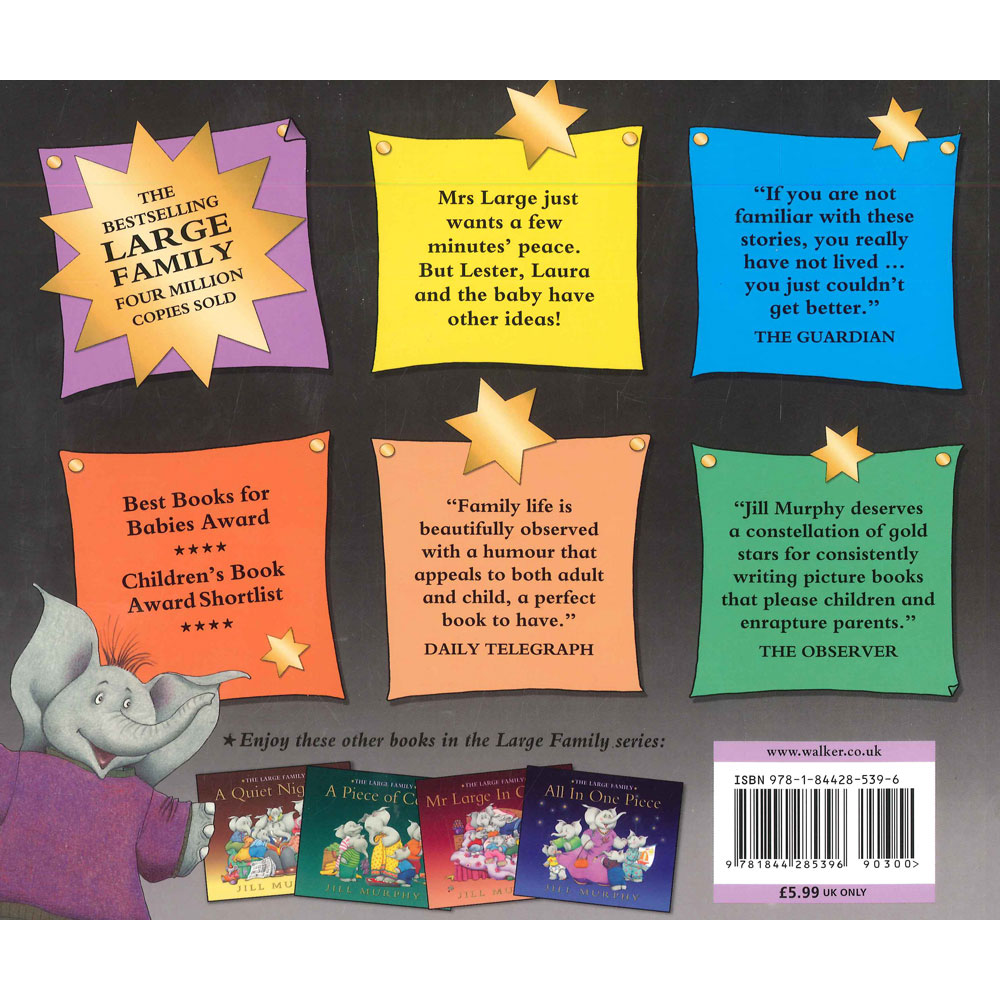 The Large Family - Five Minutes Peace by Jill Murphy นิทานภาพของจิล เมอร์ฟี่ ซีรีย์ครอบครัวตัวใหญ่