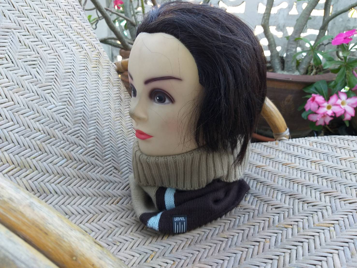 ที่อุ่นคอ Neck Warmer ไหมพรม 2 ชั้น