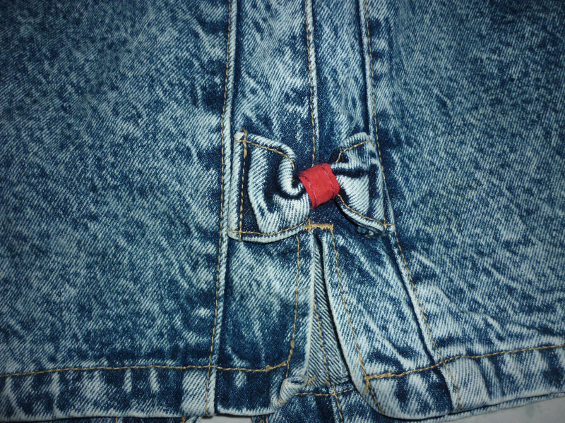 กระโปรงยีนส์เอวสูงฟอกหิมะ สวยมาก 24.5-35-22