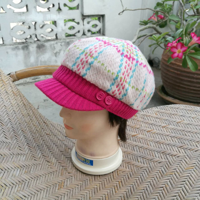 หมวกแก๊ปไหมพรมสุดน่ารัก