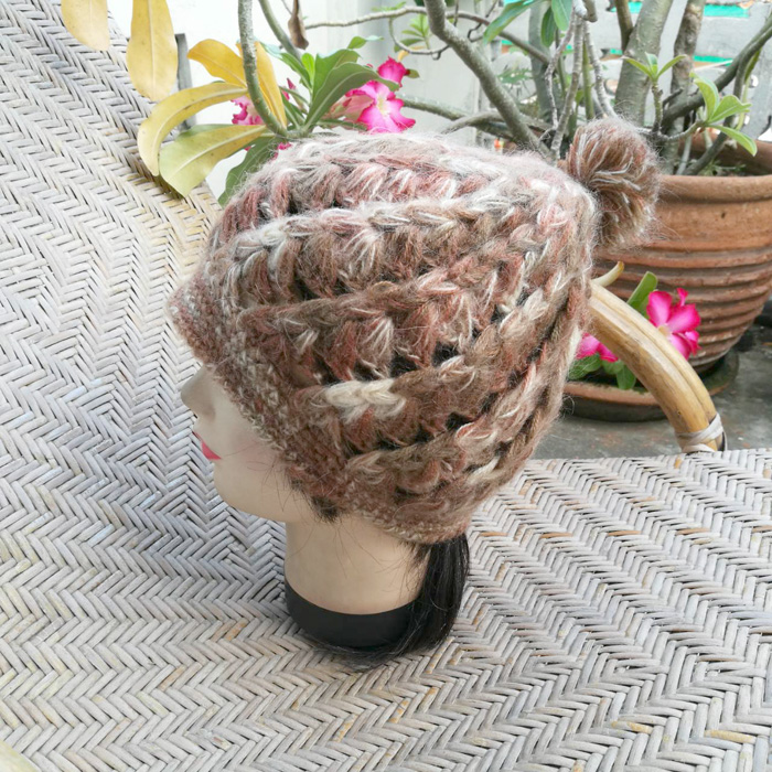 หมวกไหมพรมขนสัตว์ สวยมากก /ของใหม่/