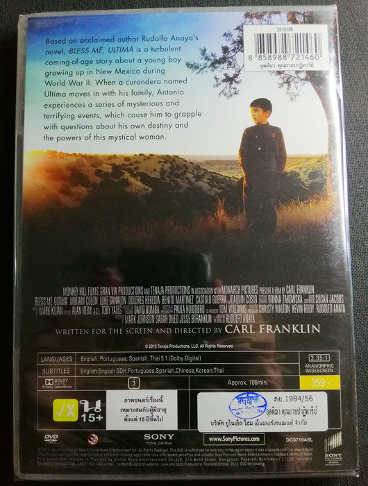 (DVD) Bless Me, Ultima (2013) อุลติมา คุณยายปาฎิหาริย์ (มีพากย์ไทย)