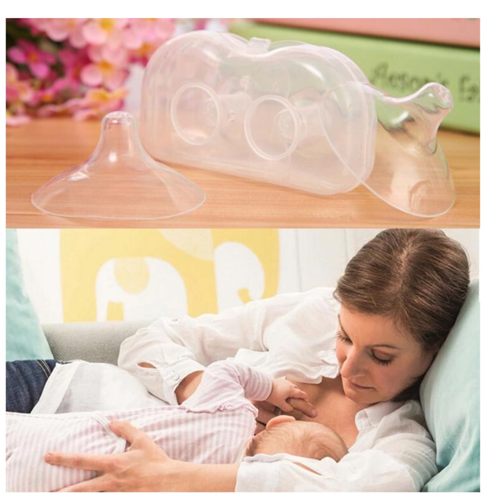 ที่ครอบหัวนมซิลิโคน รุ่นบางพิเศษ ยางป้องกันหัวนมมารดา NanaBaby Nipple Shield
