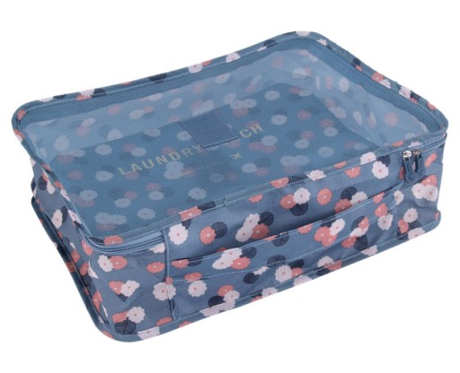 กระเป๋าจัดระเบียบเดินทาง กระเป๋าจัดระเบียบเสื้อผ้า 6 ใบ จัดกระเป๋าเดินทาง กันน้ำ ใส่เสื้อผ้า ชุดชั้นใน เครื่องสำอาง มี 5 สีให้เลือก