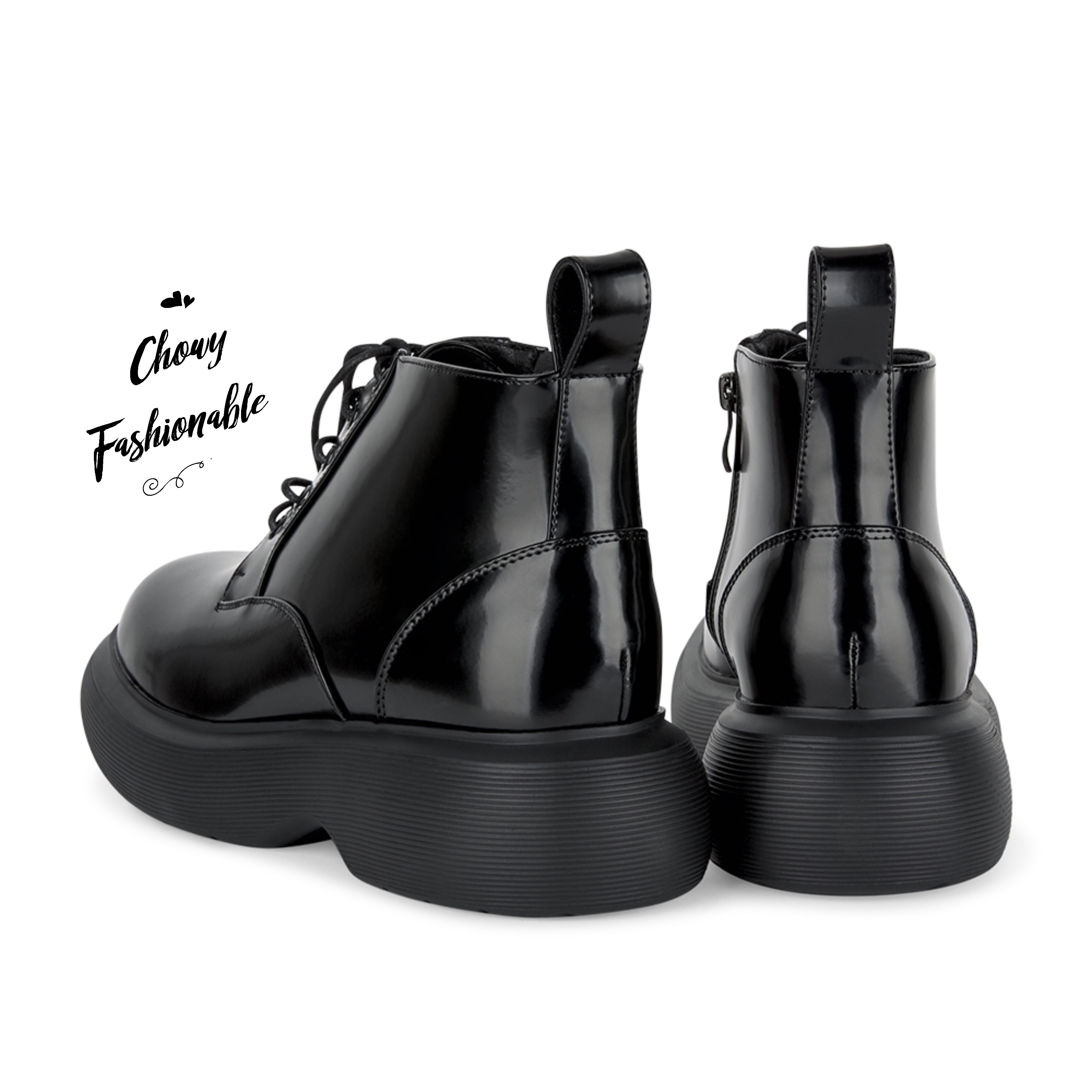 รองเท้าบู้ทไซส์ใหญ่ 40EU 25cm บูทผูกเชือกไซส์ใหญ่ บูทคอสเพย์ Boot Cosplay KR1141