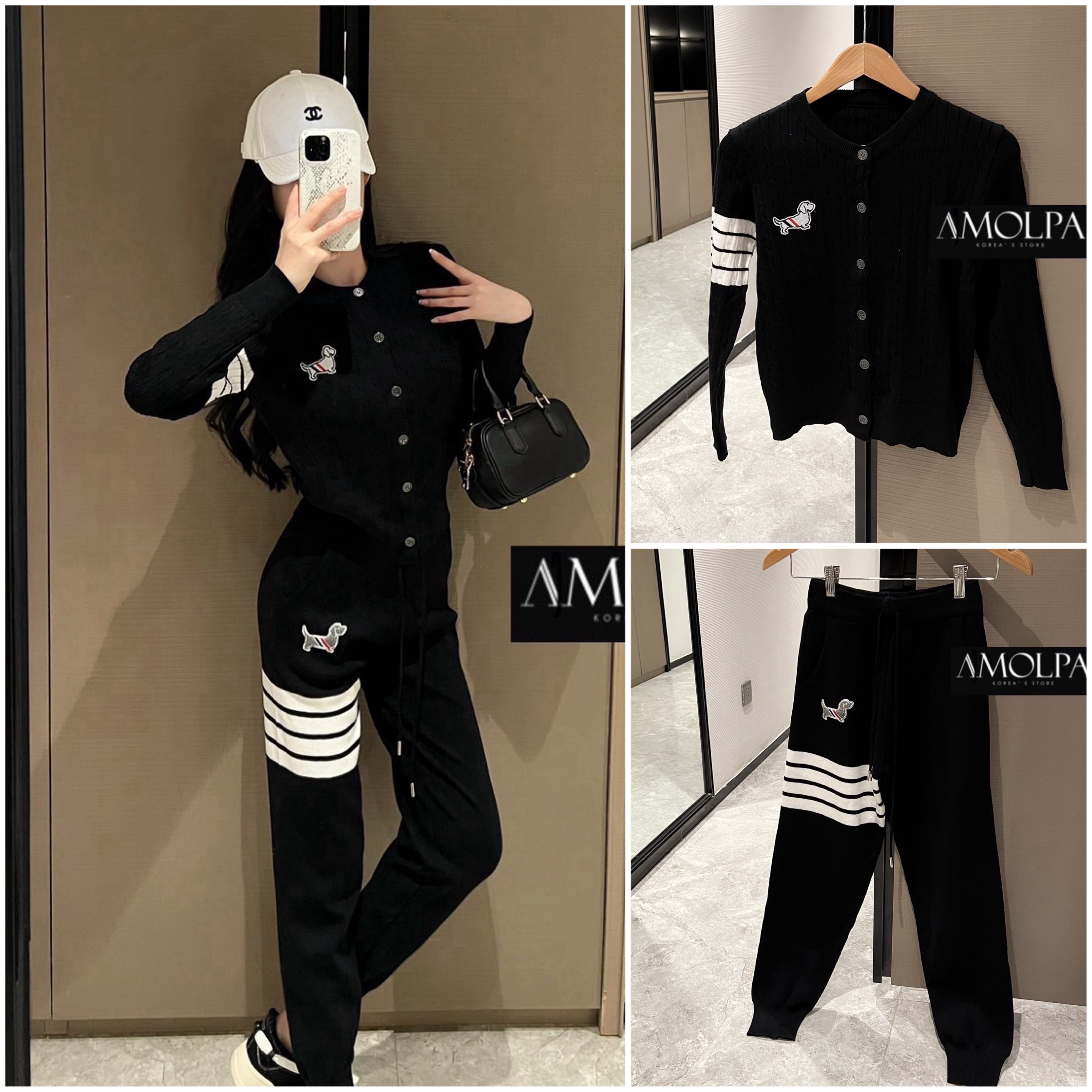 SET THOM BROWNE ผ้าดีมาก เย็นมากๆ ห้ามพลาดเลยน๊า สวยสุดๆ : สินค้าคุณภาพ (พร้อมส่ง)