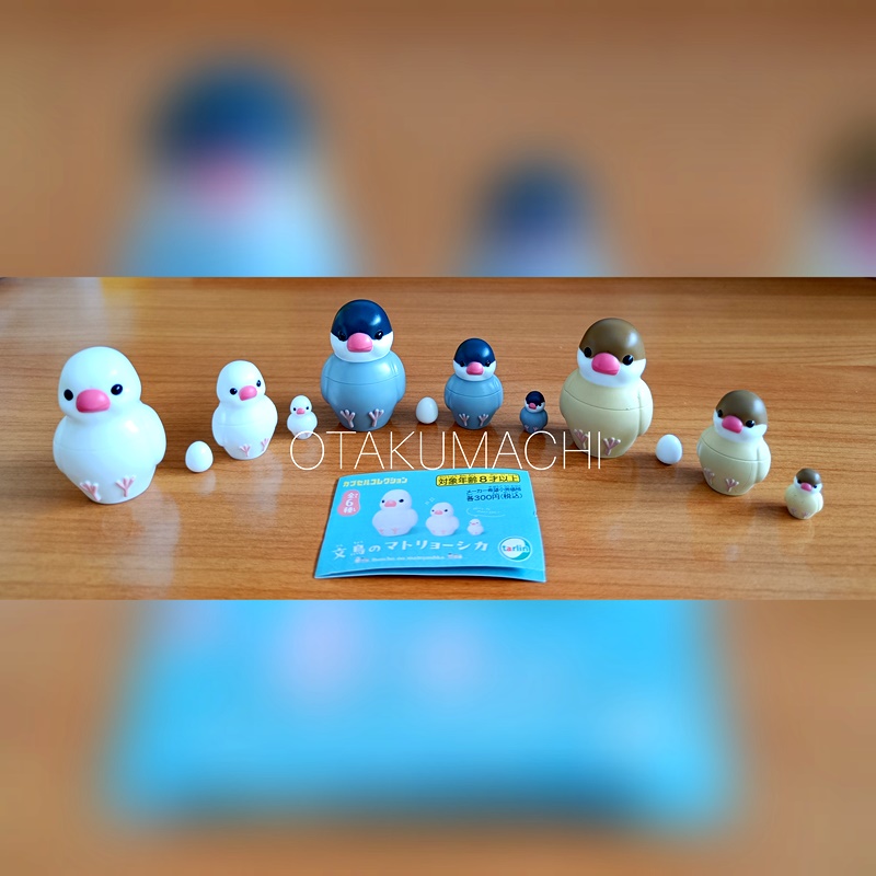 กาชาปองมาสคอทนกแม่ลูกดก Sparrow Matryoshka