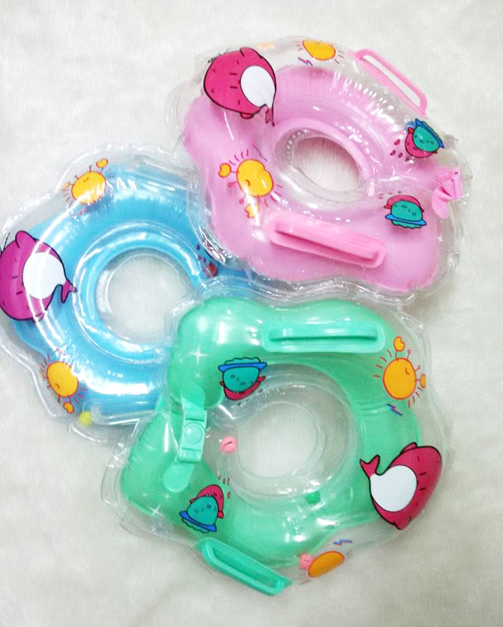 ห่วงยางสวมคอว่ายน้ำ สำหรับทารก ยี่ห้อ ABC ลายปลาโลมา