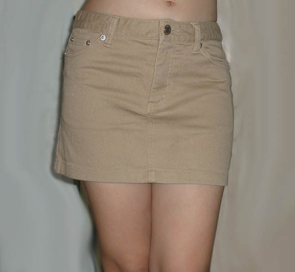 กระโปรงผ้ายีนส์ดีไซน์เรียบๆ จากญี่ปุ่นค่ะ 29-32-11.5