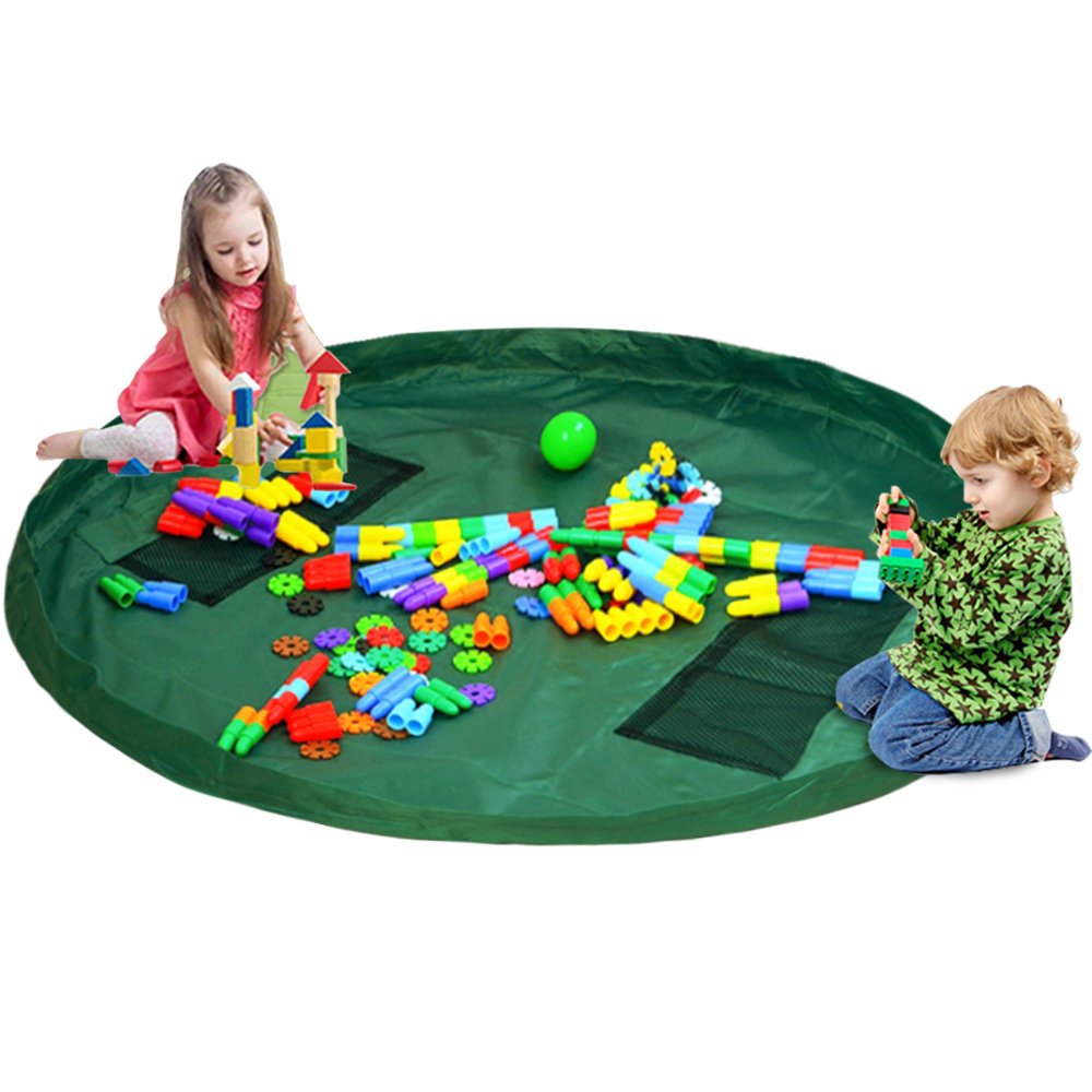 ที่เก็บของเล่นเด็ก ถุงเก็บของเล่น แผ่นรองนั่งเล่น 2 in 1 Toys Fast Pouch Pad ขนาด 150 ซม.