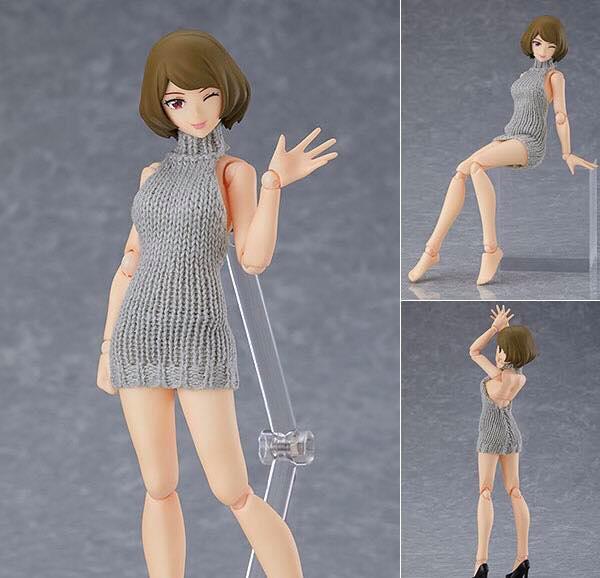 พร้อมส่ง figma Female Body (Chiaki) with Backless Sweater Outfit