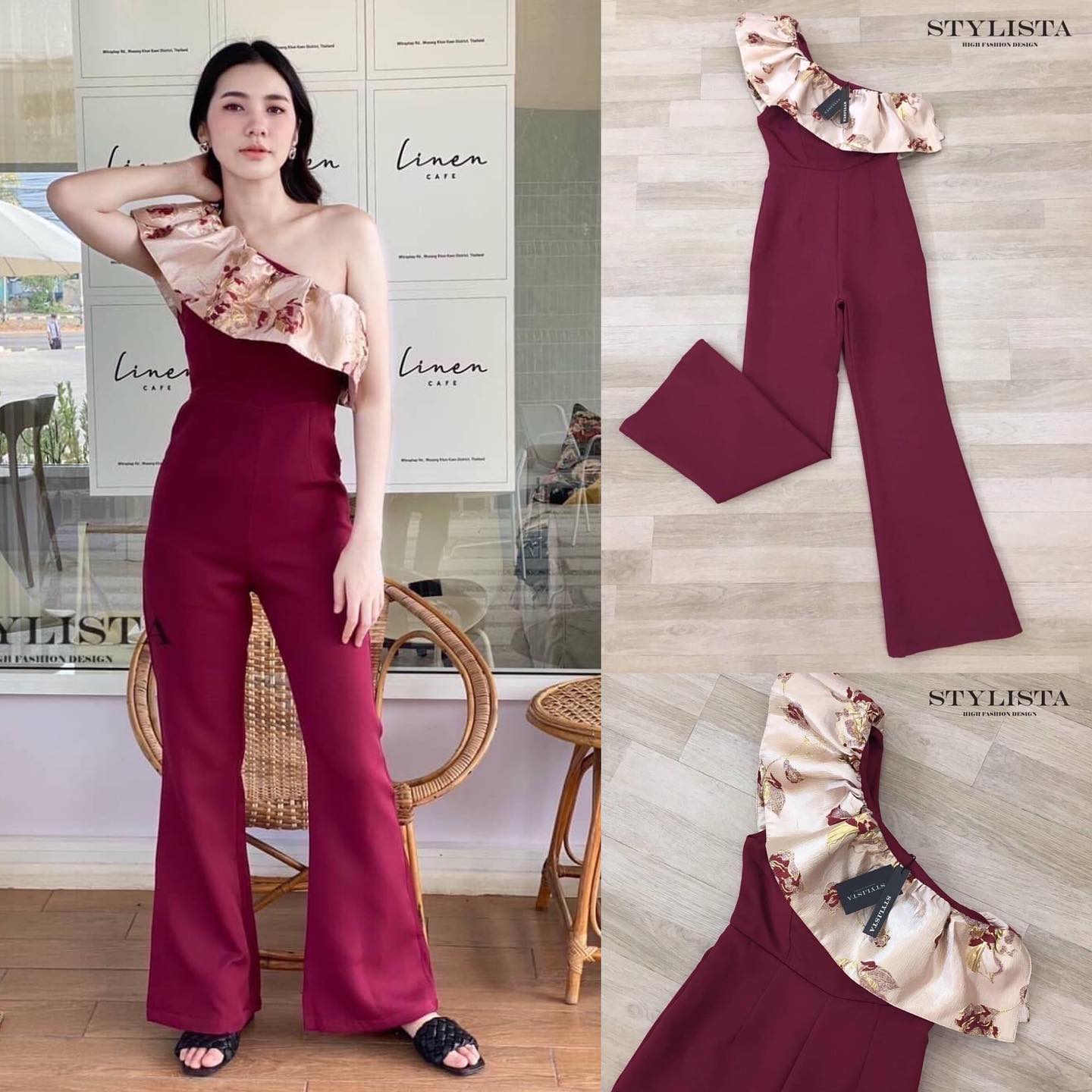 จั้มสูทใส่สวยเรียบหรูดูดีมาก แพลตเทินดีงาม ใส่สวยเปะสุดๆ . สินค้าคุณภาพ (พร้อมส่ง)