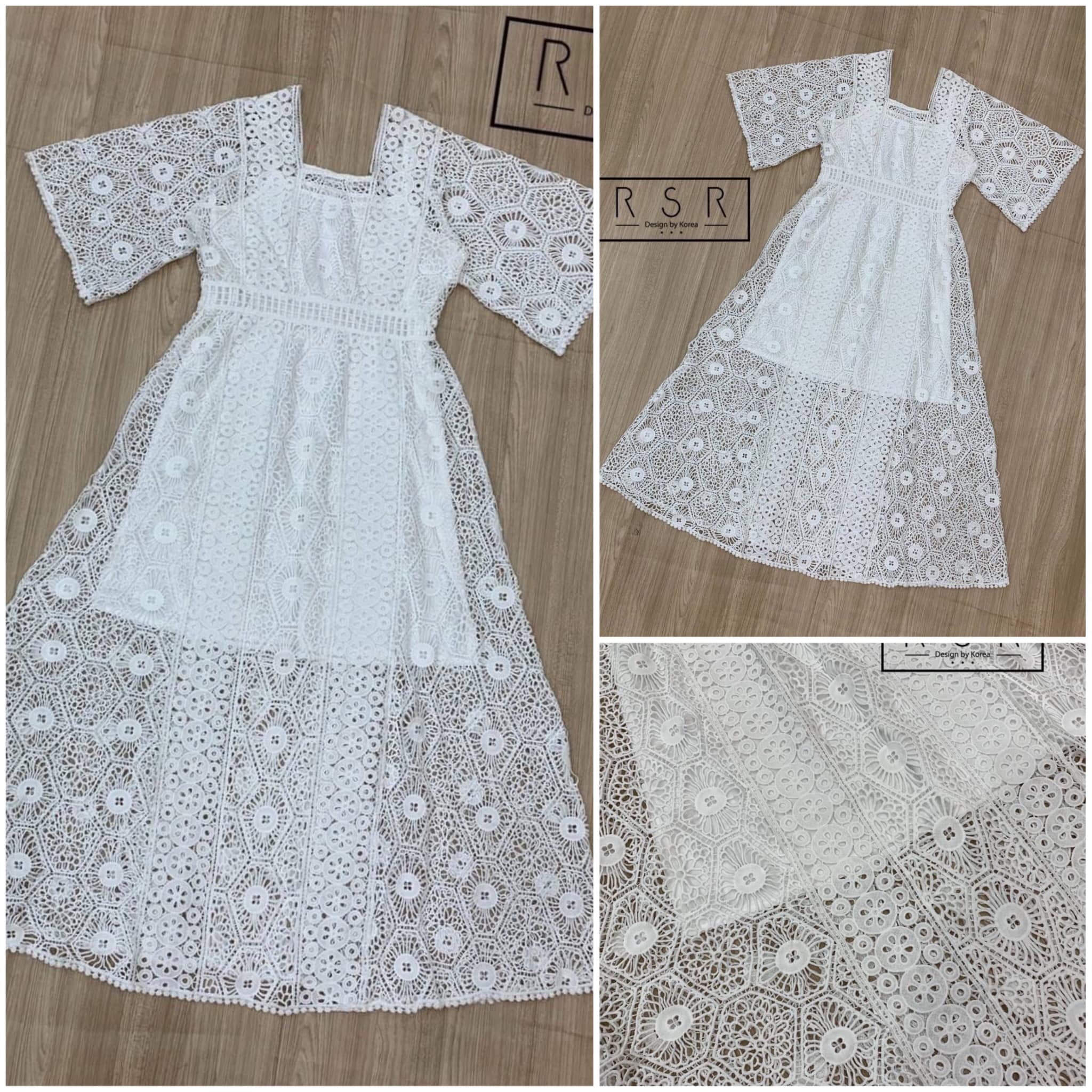 เดรสลูกไม้คอเหลี่ยม ตัวสวยสุดอลังด้วยความโดดเด่นของผ้าลูกไม้ ลายสวยมาทอสลับลายเป็นริ้ว เพิ่มความมีดีไซน์ ให้กับตัวชุด สินค้าคุณภาพ (พร้อมส่ง)