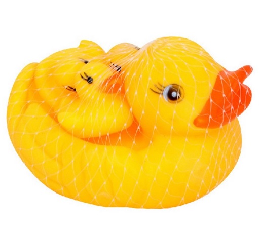 ของเล่นลอยน้ำ ตุ๊กตายางชุดครอบครัวเป็ด บีบมีเสียงปิ๊บๆ