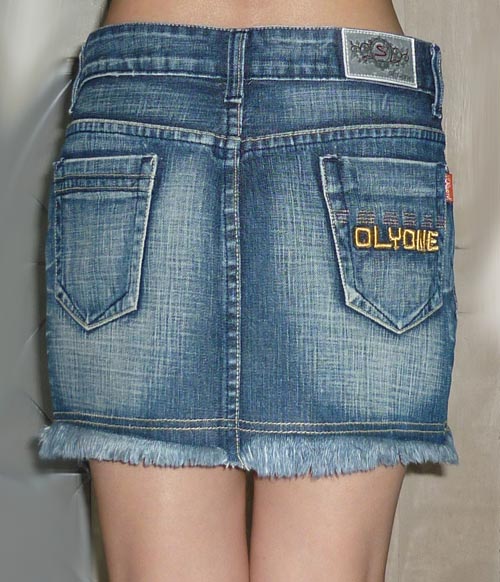 กระโปรงยีนส์ฟอก ชายลุ่ย 31-35-12