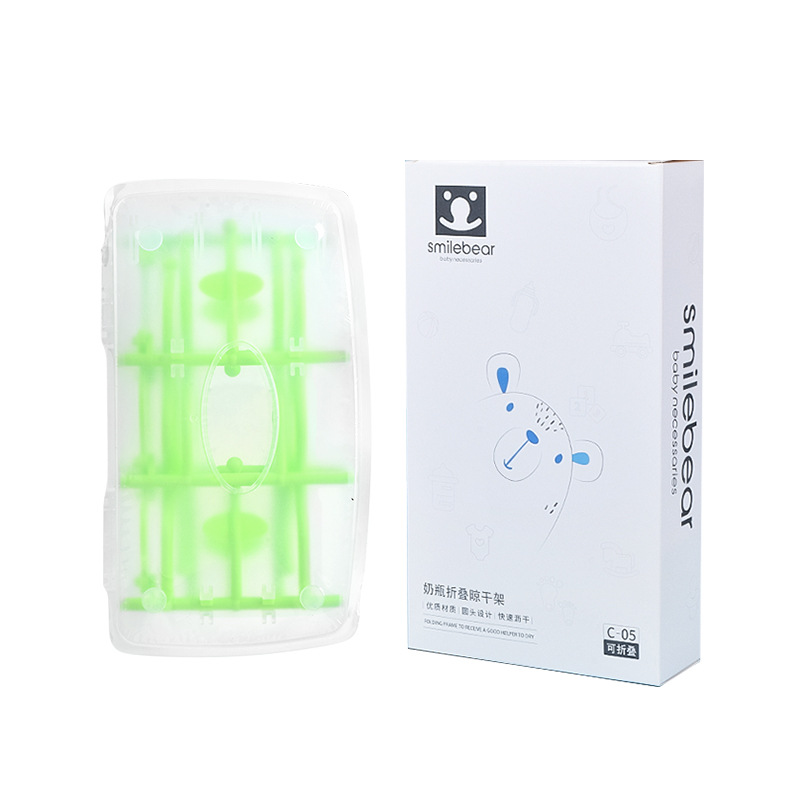 ที่คว่ำขวดนม ที่ตากขวดนม พับได้ วางขวดและอุปกรณ์หลังล้างเสร็จ พับพกพาง่าย NanaBaby Portable Bottle Dryer Rack