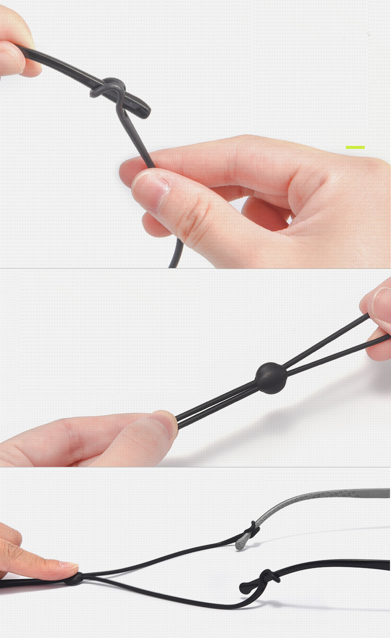 MOKHA สายคล้องแว่น สายซิลิโคน คล้องคอ สายแว่นตา Silicone Glasses Strip สำหรับขาแว่น 3 ขนาด