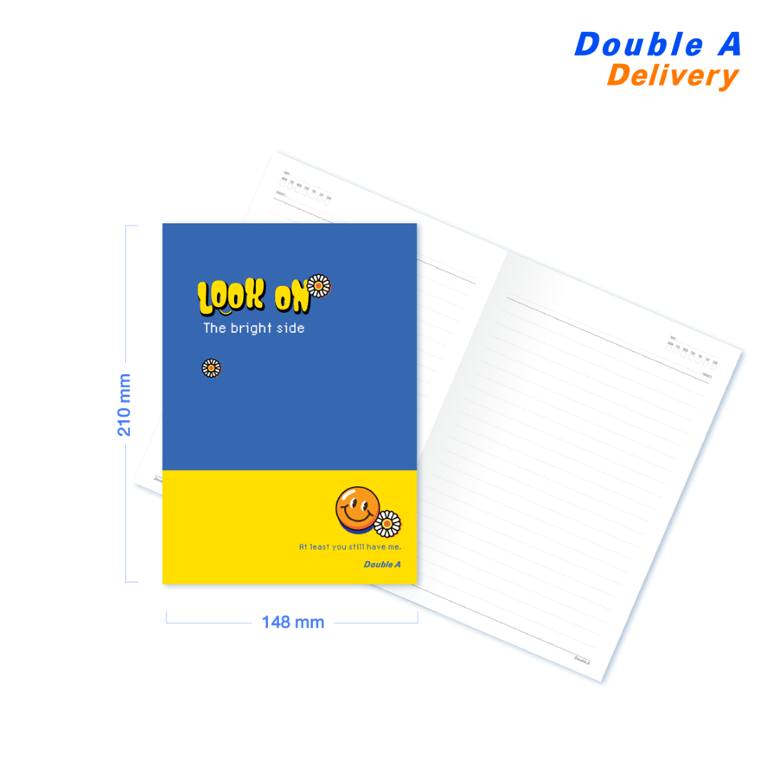 (12 เล่ม) สมุดมุงหลังคา A5 80แกรม 24แผ่น ลาย A Piece of mind