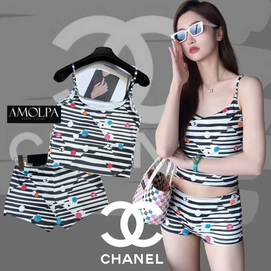 CC. TWO PIECES SWIMWER ตัวเสื้อ งานSWIMWEAR ใส่ลงเล่นน้ำPOOL VILLA หรือใส่เป็น บอดี้สูทสวยๆ เดินช๊อปปปปิ้ง สินค้าคุณภาพ .พร้อมส่ง