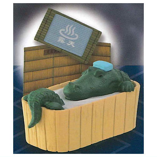 กาชาปองฟิกเกอร์สัตว์แช่น้ำพุร้อน Currently Taking a bath Hot Spring Trip