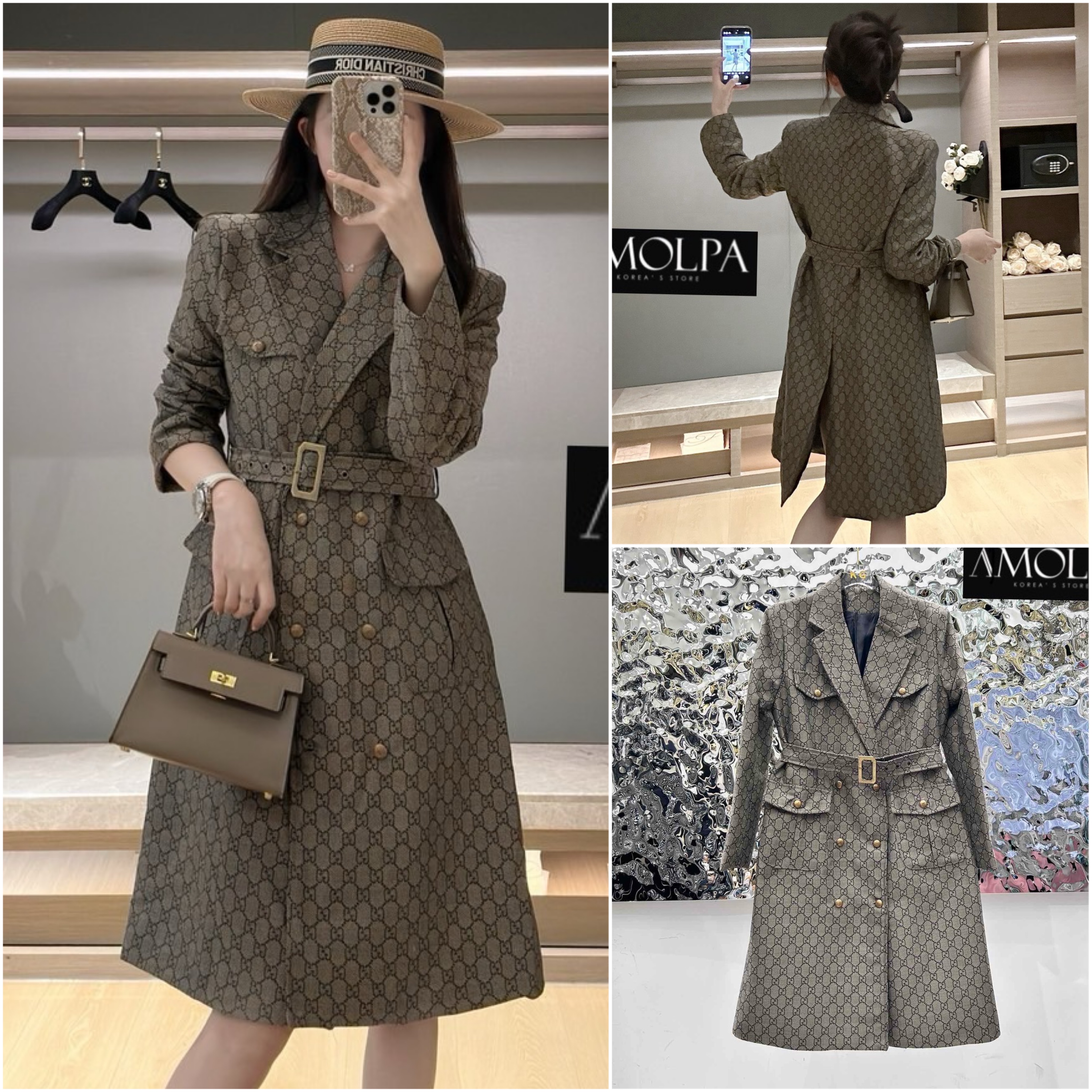 โค้ชตัวยาว LUXURY VIP COAT GG CANVAS SS24 งานHIEND สุดๆ ห้ามพลาด งานดีสุดๆ ค่ะ ใส่แล้วสวย หรู ไฮโซ มาก ใส่สบาย : สินค้าคุณภาพ (พร้อมส่ง)