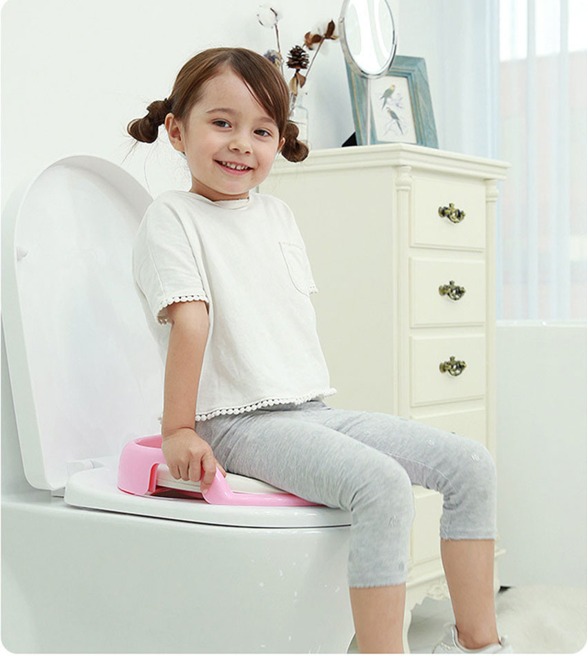 ฝารองนั่งชักโครกเด็ก NanaBaby เบาะบุฟองน้ำนุ่ม หุ้มหนัง PU นั่งสบาย สำหรับเด็ก 1-6 ขวบ