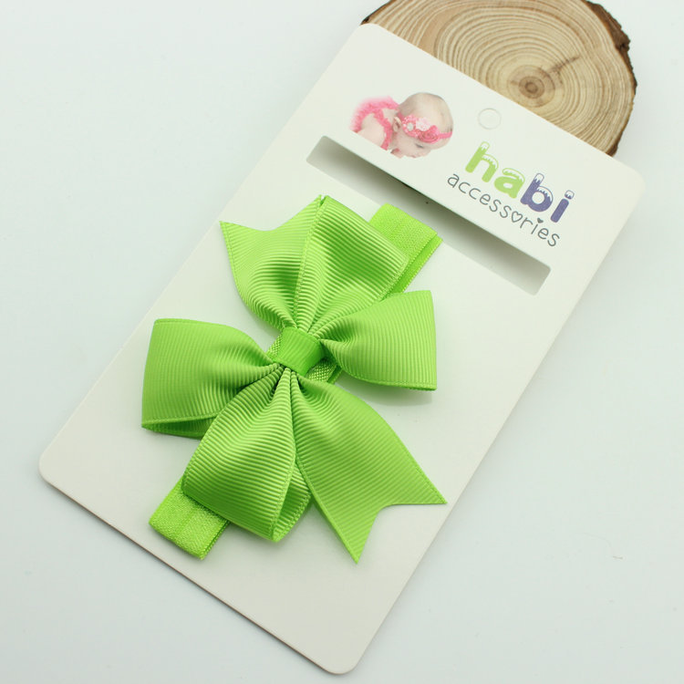 โบว์คาดผมทารก ผ้าคาดผมเด็กอ่อน โบว์เรียบเก๋ คลาสสิค มีหลายสี Mix&Macth ได้ทุกชุด