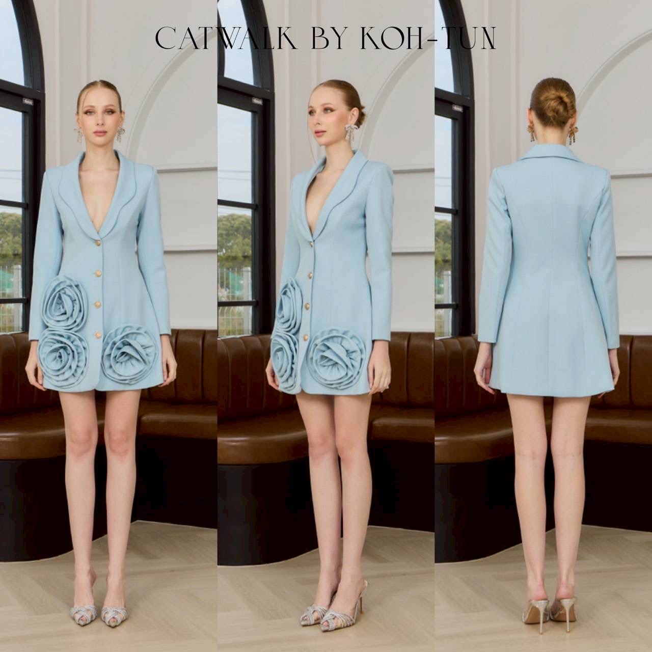 เดรสแต่งปลายดอกกุหลาบ เนื้อผ้าเกรดเอ ตัวชุดเป็นทรงเข้ารูปกระโปรงเป็นทรงเอเล็กน้อย ปกตัวชุดแต่งของเป็นโค้งสวยงาม ปลายชุดแต่งด้วยกุหลาบผ้าดอกใหญ่ดูโดดเด่นสุดๆ ใส่สบาย : สินค้าคุณภาพ (พร้อมส่ง)