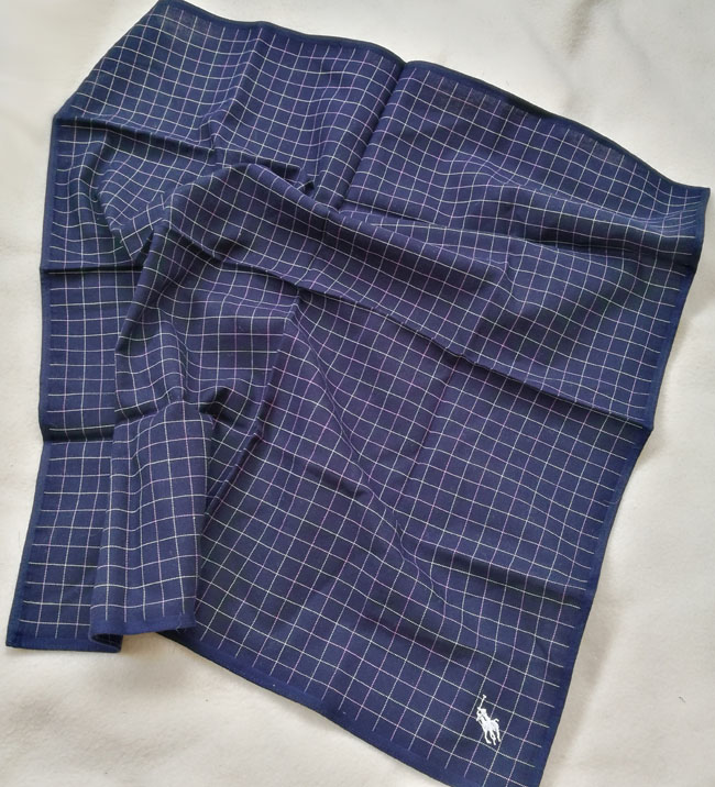 ผ้าเช็ดหน้าชาย Polo Ralph Lauren ผืนใหญ่ ผ้าดีมากๆ