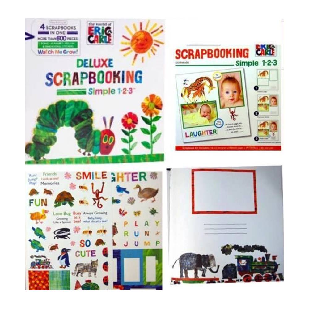 The World of ERIC CARLE : Deluxe Very Hungry Caterpillar Scrapbooking - Simple 1-2-3 หนังสือประดิษฐ์อัลบั้มภาพ อิริค แคลร์ หนอนจอมตะกละ