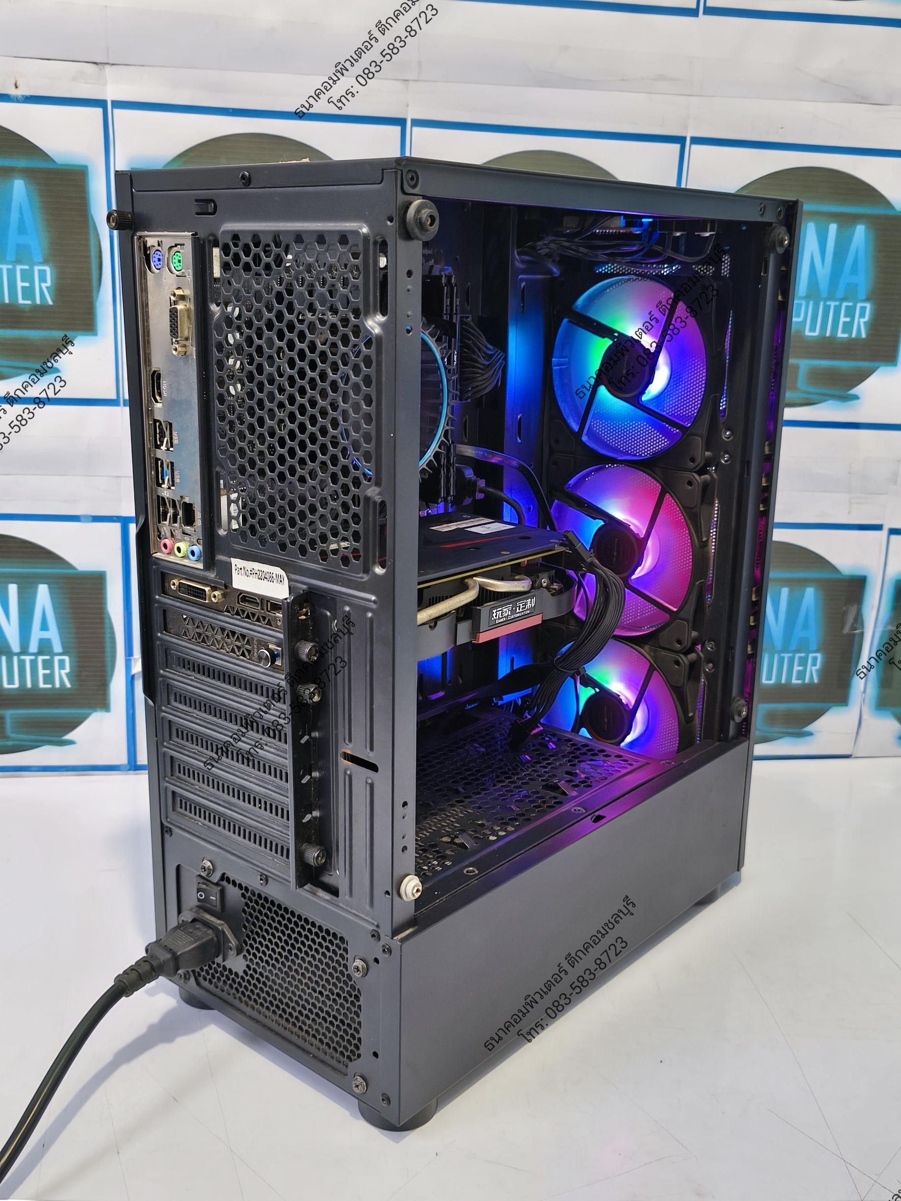 (คอมเล่นเกมส์มือสอง) Intel I3-12100F Ram16gb SSD500GB GTX1050Ti 4GB