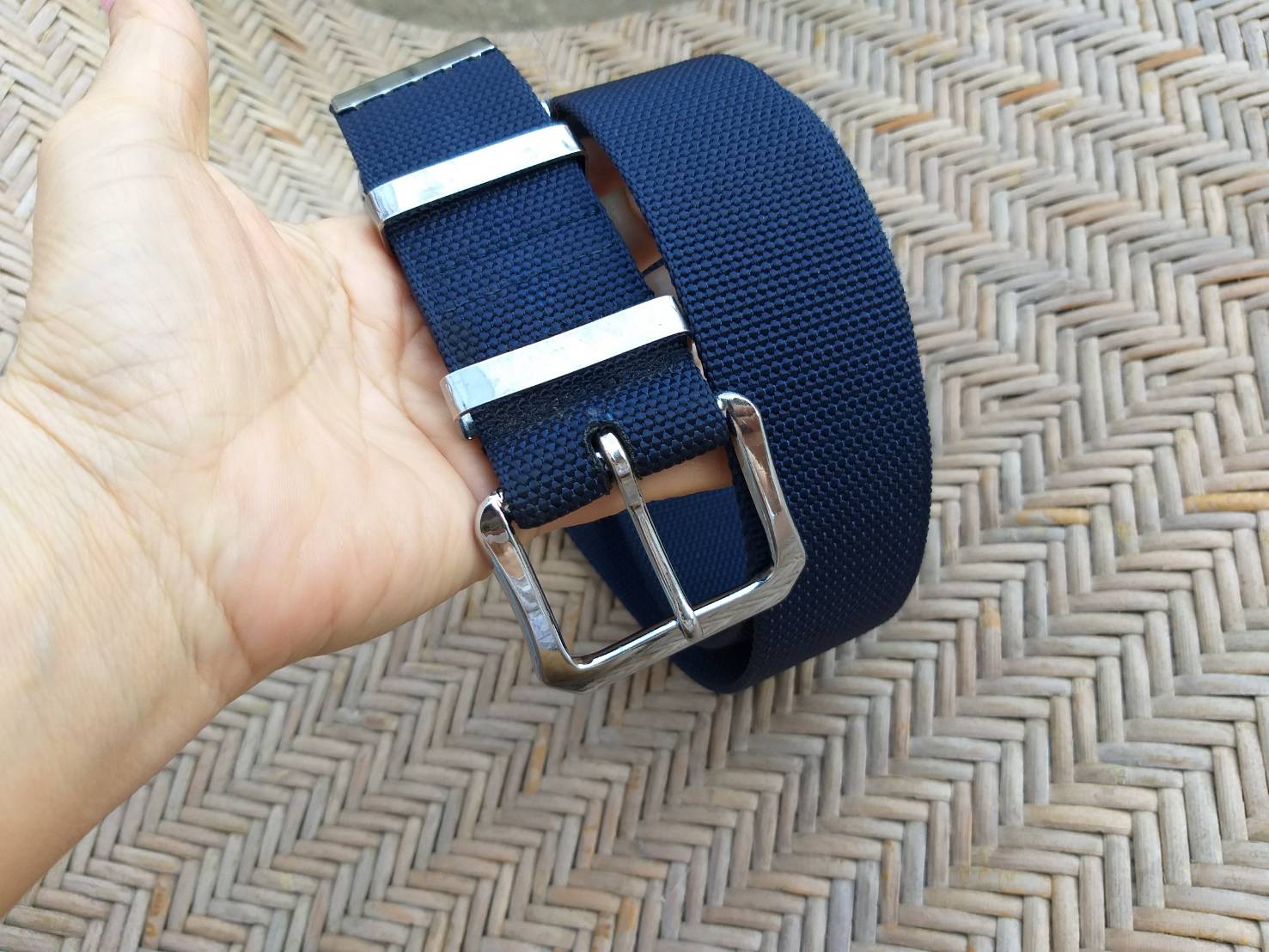 เข็มขัดชาย สวยมาก สีกรมทอ.