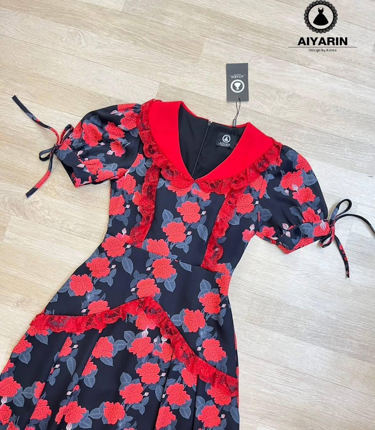 เดรสผ้าเนื้อดีมีทรงสวยมั้กๆผ้าหนานิ่มไฮโซสวมใส่ง่ายเเต่งเเนวลูกคุณมั้กๆคะเดรสกระโปรงยาว เอวเข้ารูป ใส่สบาย : สินค้าคุณภาพ (พร้อมส่ง)